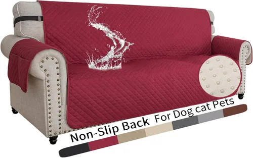 Vista 13 de XINEAGE Funda para Sillón Reclinable Resistente al Agua, Fundas Antideslizantes para Silla Reclinable con Bolsillos, Fundas Acolchadas Gruesas