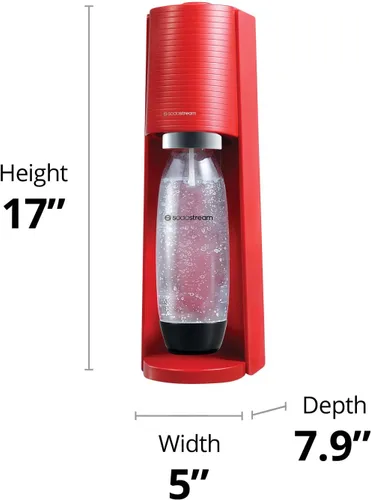 Vista 11 de SodaStream Terra - paquete para agua con gas (rojo), con CO2, botellas DWS y sabores Bubly Drops