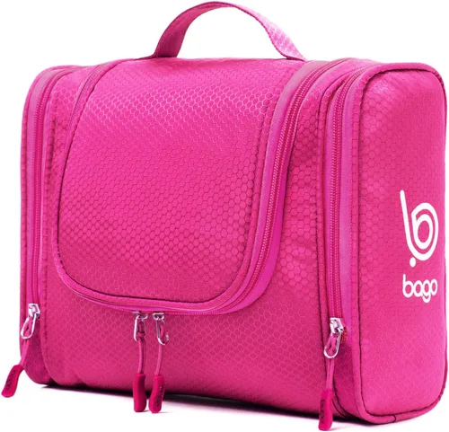 Vista 16 de Bolsa de Aseo de Viaje Bago Bolsa de Aseo Impermeable Colgante Bolsa de Aseo Grande para Baño y Viaje Organizador de Bolsa de Artículos de Tocador