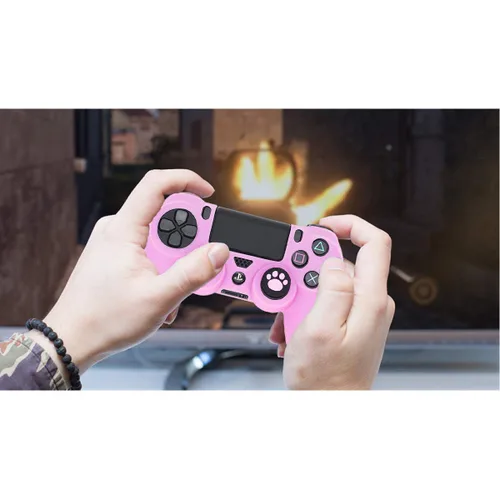 Vista 14 de Sofunii 2pcs Skin for PS4 Controller, Anti-Slip Silicone Cover Shell Case with 8 Thumb Grip Caps, Compatible with PlaySation 4 Slim/Pro Controller