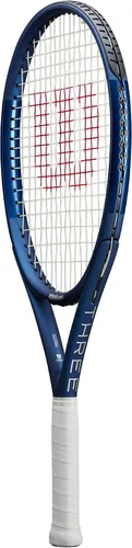 Vista 4 de Wilson Triad Three Strung Performance - Raqueta de tenis con sensation 16 natural a media tensión