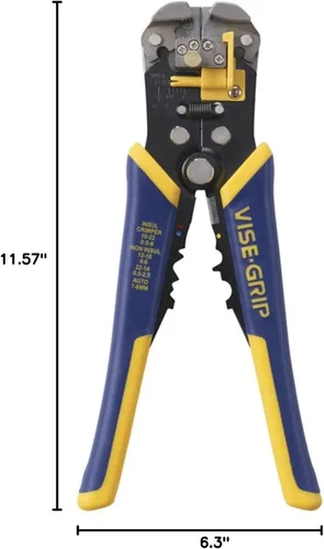 Vista 2 de IRWIN VISE-GRIP Pelacables, mandíbula de 2 pulgadas, corta 10-24 AWG, agarre ProTouch para máxima comodidad (2078300)