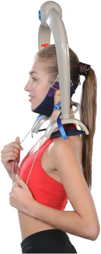 Vista 5 de Aurora Health & Beauty Dispositivo de tracción cervical de movimiento libre para alivio de hombros y cuello, hombros y columna vertebral, 4 libras