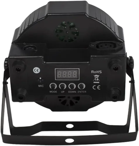 Vista 8 de Aleación de aluminio Led Flat Stage Par 7x18W Luces de escenario DJ con control Dmx512 RGBWA UV 6in1 luces, bueno para escenarios de DJ, clubes