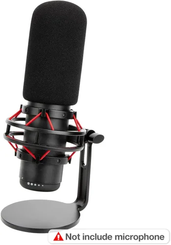 Vista 6 de SUNMON HyperX QuadCast Filtro Pop Parabrisas Compatible con Micrófono HyperX QuadCast S - Parabrisas de Espuma para Micrófono Reducción de Ruido
