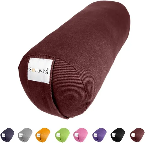 Vista 43 de Sol Living Almohada de yoga rectangular para meditación, accesorios de meditación de algodón, almohada de meditación restaurativa de yoga, almohada