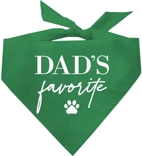 Vista 4 de Bandana para perro favorita del día del padre (colores surtidos)