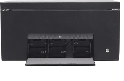 Vista 6 de Enrollador triple para reloj WOLF Viceroy con almacenamiento, Contemporáneo, Negro
