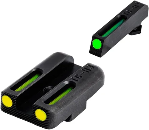 Vista 13 de TRUGLO TFO Tritio y Fibra Óptica - Mira para Arma Corta Miras Frontal y Trasera Resistente al Enganche y Brillantes para la Noche, Compatible