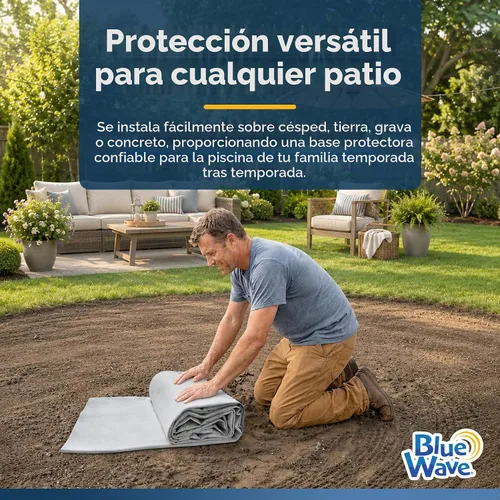 Vista 4 de Blue Wave NL1539 Almohadilla de revestimiento ovalada de 12 pies x 20 pies