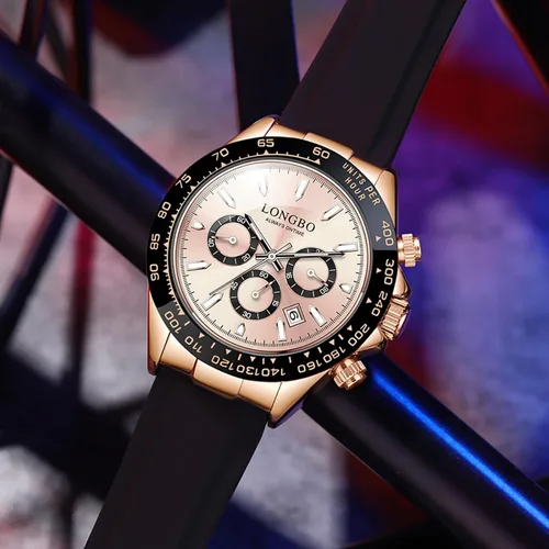 Vista 3 de devaco Relojes luminosos del cronógrafo del calendario de los hombres, relojes de moda de los hombres