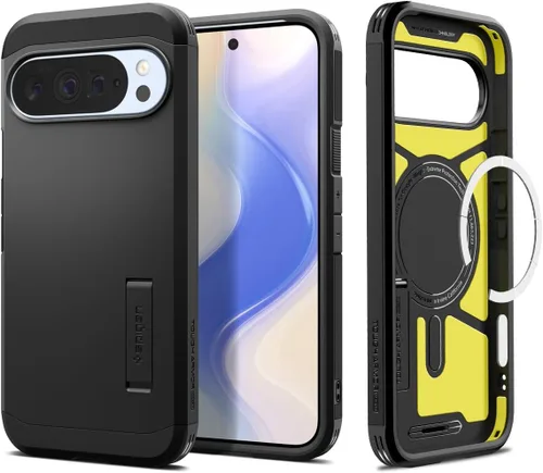 Vista 11 de Spigen Funda para Pixel 9a, Tough Armor (Ai) MagFit (2025) [Compatible con accesorios MagSafe] - Negro