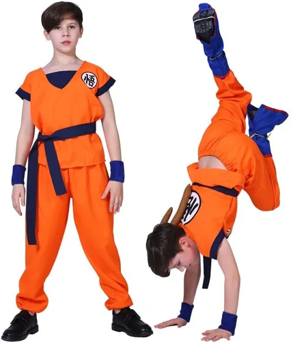 Vista 5 de Disfraz de anime para niños, conjunto completo de cosplay de Halloween