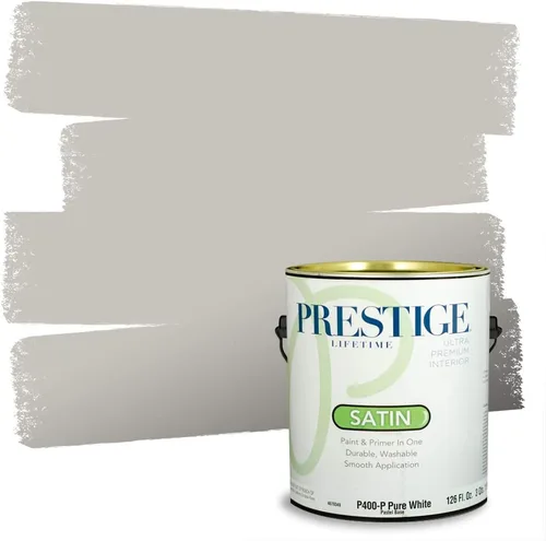 Vista 52 de PRESTIGE Paints - Pintura interior e imprimación en uno, 1 galón, cáscara de huevo, pimienta envejecida