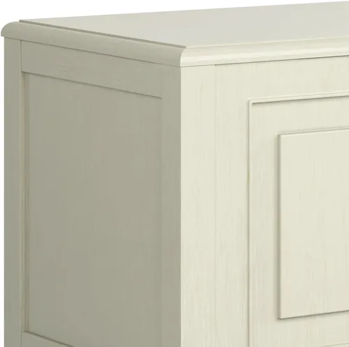 Vista 6 de SIMPLIHOME Connaught - Banco de baúl de madera maciza de 51 pulgadas de Blanco antiguo