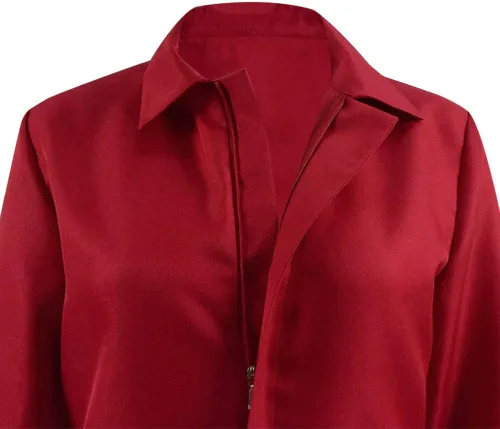 Vista 7 de Dahee Disfraz de Adelaide rojo para mujeres y niños, disfraz de película de terror, uniforme de Halloween, disfraz de cosplay