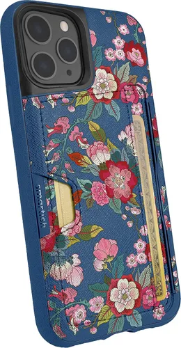Vista 36 de Smartish Funda tipo cartera para iPhone 11 Pro - Wallet Slayer Vol. 2 [soporte protector delgado] tarjetero (seda) - Black Tie Affair