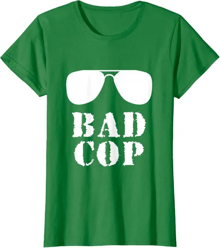 Vista 39 de Bad Cop Funny Police - Camiseta a juego para padre e hijo, Negro, S