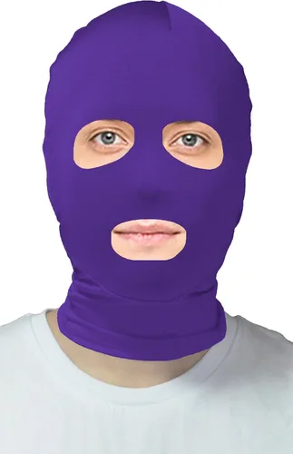 Vista 9 de VSVO Máscara de capucha Zentai con ojos abiertos y boca