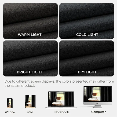 Vista 8 de Joydeco Cortinas de terciopelo negro de 72 pulgadas de largo, 2 paneles, cortinas opacas de lujo con bolsillo para barra, cortinas de ventana