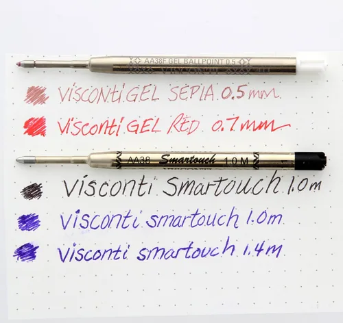 Vista 2 de Visconti - Recambio de bolígrafo de gel, color negro, tamaño mediano A38.02M