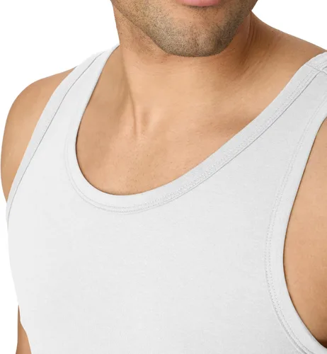 Vista 4 de Hanes Camiseta sin mangas Originals de mezcla triple para hombre, Camisetas sin mangas ligeras para hombre, Camiseta tipo tank sin mangas