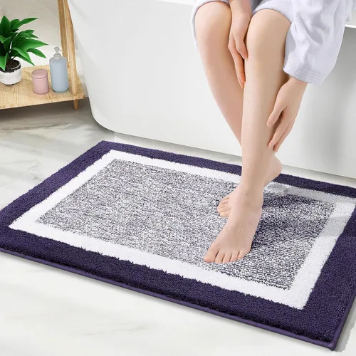 Vista 85 de OLANLY Alfombras de baño 24x16, tapetes de baño extra suaves y absorbentes de microfibra, antideslizantes, lavables a máquina, secan rápido