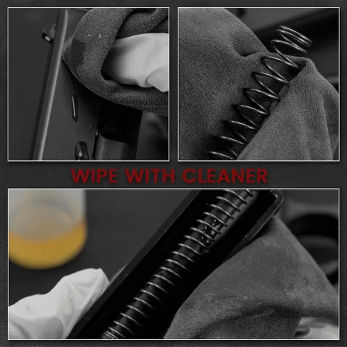 Vista 4 de PINGMIC 12"x12" Gun Cleaning Cloth, Microsuede Cloth - Professiona - Polishing - Reusable Gun Cleaning Supplies