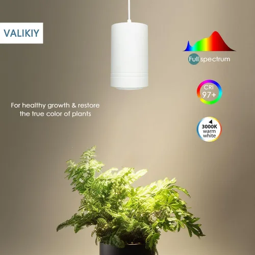 Vista 3 de Lámpara de Crecimiento Colgante 40W Grande, Lámpara para Plantas de Espectro Completo en Color Blanco Cálido, Enchufe de 120V con Temporizador
