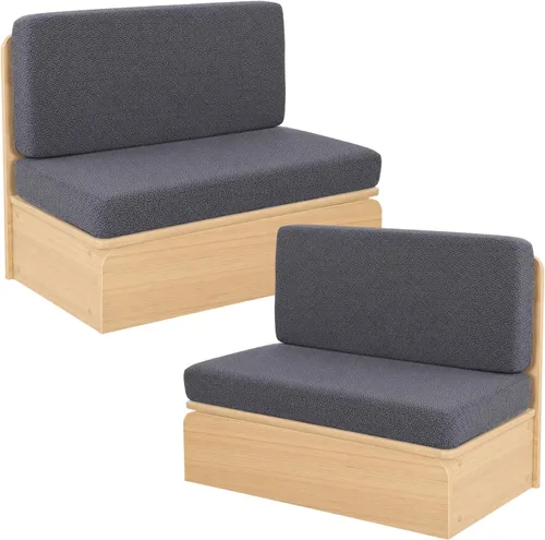 Vista 12 de NILUOH Juego de cojín lavable para sofá y respaldo de autocaravana, fundas elásticas de cojín elásticas para comedor de caravana, aptas para 01