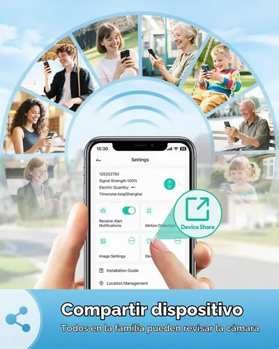 Vista 7 de AUE Timbre de puerta inalámbrico, timbre de video HD 2K con timbre de anillo, funciona con pilas, visión nocturna, audio de 2 vías, detección