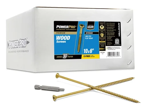 Vista 11 de Power Pro Tornillos para madera para exteriores, #10 x 3 pulgadas, 1200