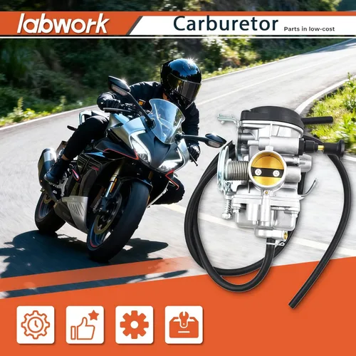 Vista 2 de labwork - Repuesto de carburador plateado para Yamaha TW200 TW 200 Trailway 2001-2017
