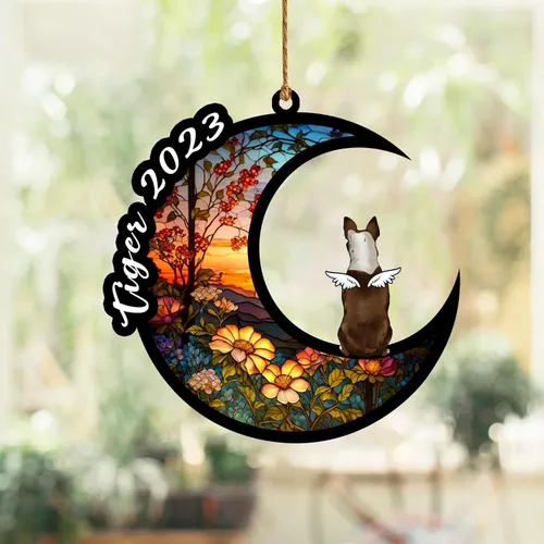 Vista 214 de Nazenti Atrapasoles conmemorativo para perros, adornos de Navidad personalizados para perros, adorno de Navidad, regalos conmemorativos para perros