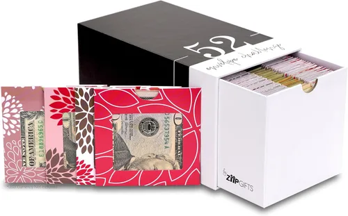Vista 3 de 52 sobres $1,378 Kit de desafío de ahorro de dinero 56 sobres de relleno de efectivo de tarjetas premium con ventanas de plástico transparente, $