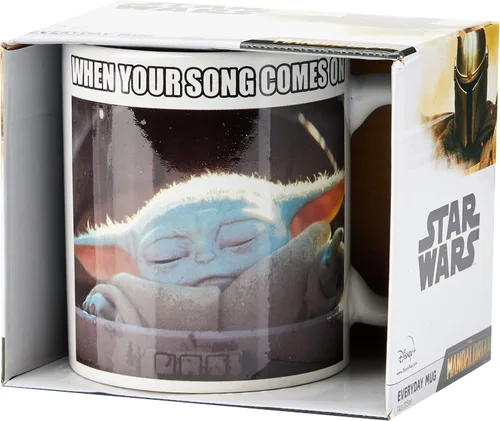 Vista 3 de Star Wars Pyramid THE MANDALORIAN TAZA CUANDO TU CANCIÓN ENTREGA BLANCA