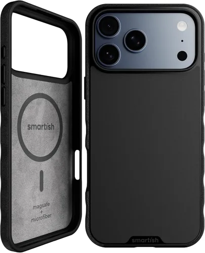 Vista 115 de Smartish® Funda delgada para iPhone 13 Pro - Gripmunk - [ligera + protectora] Funda de agarre fina - Black Tie Affair