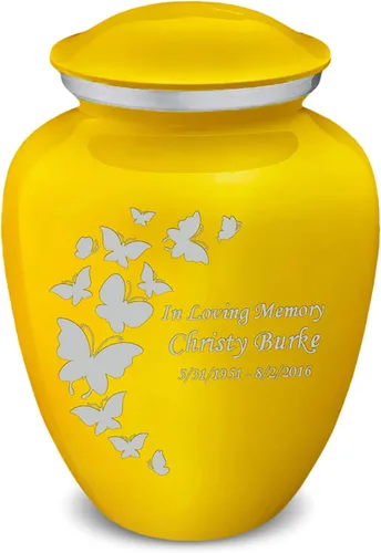 Vista 17 de Geturns Embrace Urnas de Cremación de Mariposa Personalizadas para Adultos para Cenizas Humanas I Urna Funeraria Grande Negra para Mujeres y Hombres