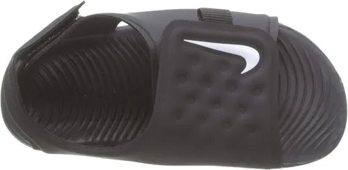 Vista 5 de Nike Sandalias de ajuste de rayos solares para niños pequeños y grandes, NegroBlanco