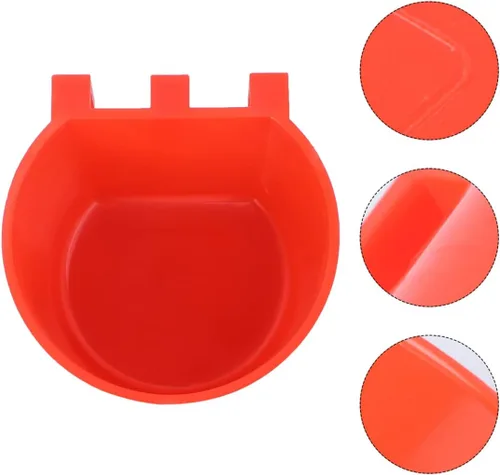 Vista 8 de ULTECHNOVO Vasos de alimentación para pájaros, 12 unidades, platos, pájaros, animales, jaula de alimentación, colgante, cacatúa, agua, animales