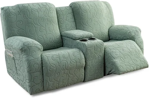 Vista 11 de Funda para Sillón Reclinable de 4 Piezas Elástica, Funda Deslizable de Sofá, Cubierta de Sofá para Sofá Reclinable de 1 Asiento, Protector