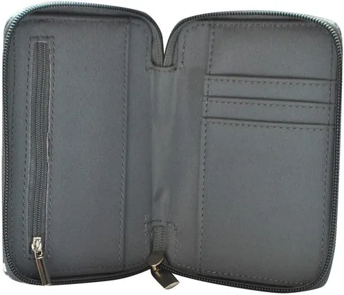 Vista 4 de Gray Flecha impresión ngil Quilted Wristlet cartera