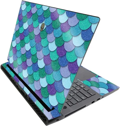Vista 544 de MightySkins - Skin brillante con purpurina para Alienware M17 R3 (2020) y M17 R4 (2021) - Diversión de los años 90 Acabado duradero con purpurina