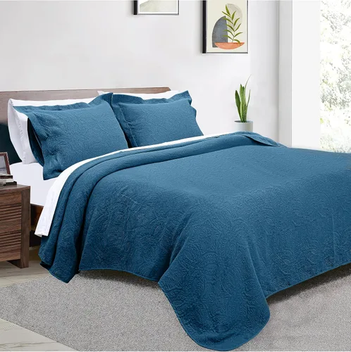 Vista 10 de Threadmill Juego de edredón individual – Ropa de cama de algodón y bambú suave y ligera juego de edredón de verano de 2 piezas – Colcha de diseño