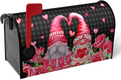 Vista 52 de Funda magnética para buzón patriótico de verano del 4 de julio, cubierta para buzón de bandera de Estados Unidos, diseño floral, Día