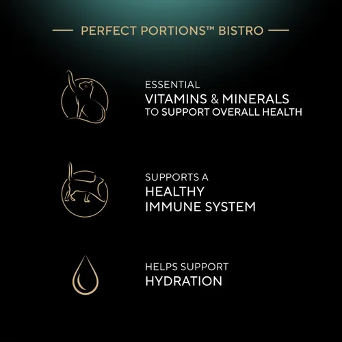 Vista 3 de Sheba Perfect Portions Bistro - Alimento húmedo para gatos adultos, pollo en salsa Alfredo, bandejas de 2.6 onzas (24 unidades, 48 porciones)