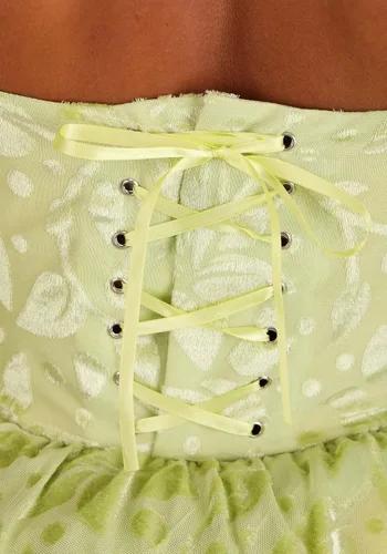 Vista 7 de Disfraz de princesa de Disney y la rana Tiana de lujo de talla grande