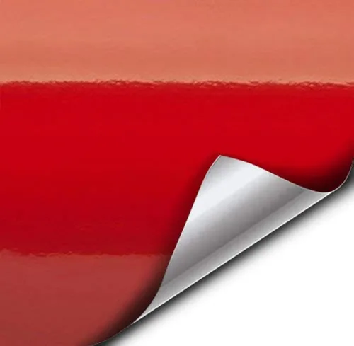 Vista 6 de VViViD rollo de vinilo para envoltura de automóvil rojo brillante con liberación de aire 3mil.