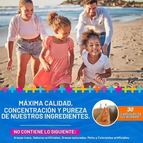 Vista 4 de Lifetrients - Cápsulas de cápsulas blandas de aceite de pescado Omega-3 y vitamina D3 de primera calidad - 375 mg de DHA Boost + 2000 UI.