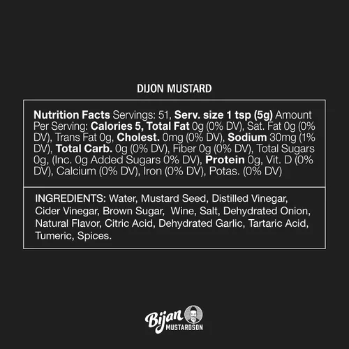 Vista 3 de Bijan Mustardson Paquete de 3 mostaza gourmet – Mostaza Dijon, Amarillo y Miel – Sabores suaves, picantes y dulces – Perfecto para sumergir